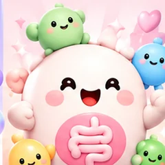 분홍색 프로바이오틱스 캐릭터